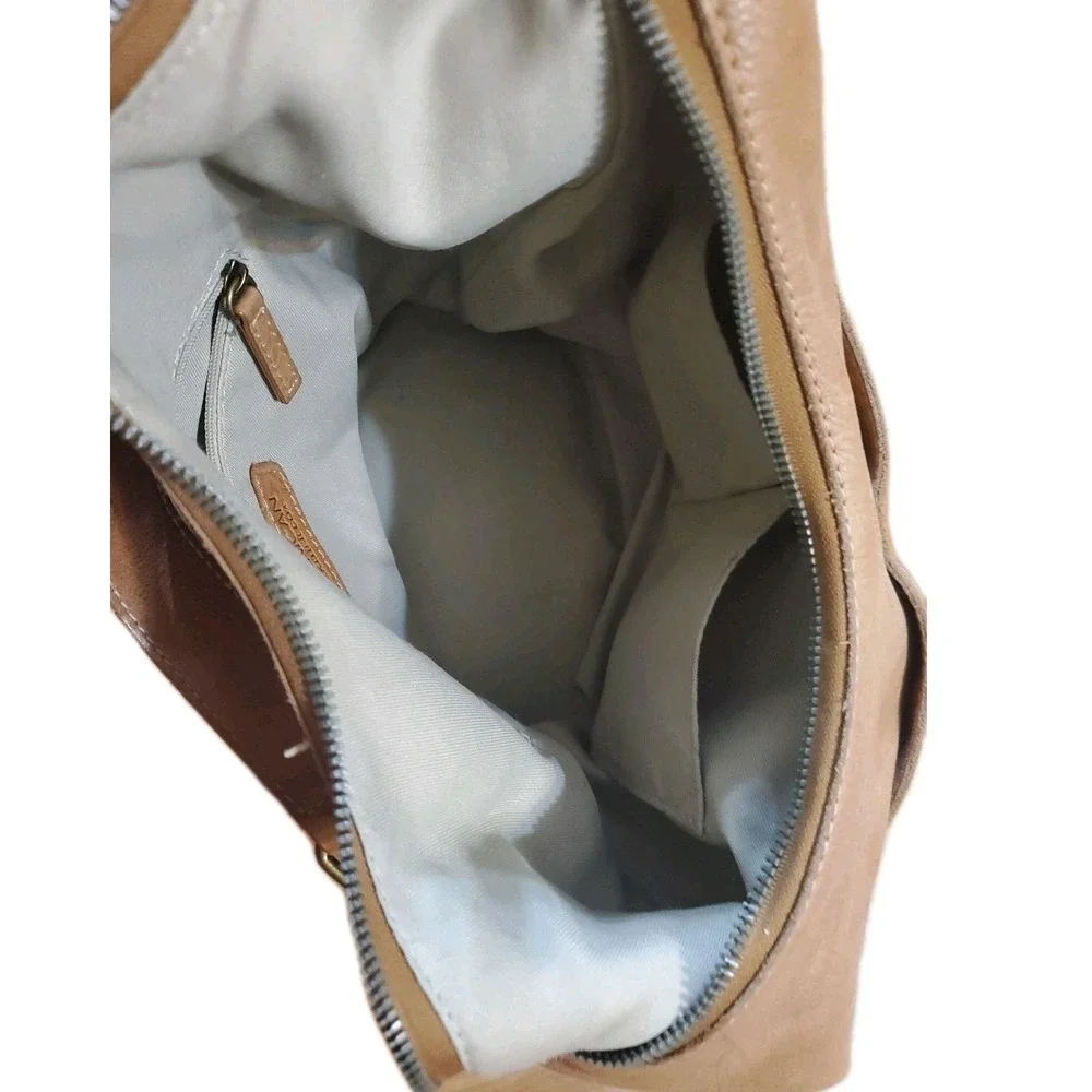 American Leather Co Caramel Leather Hobo Handbag